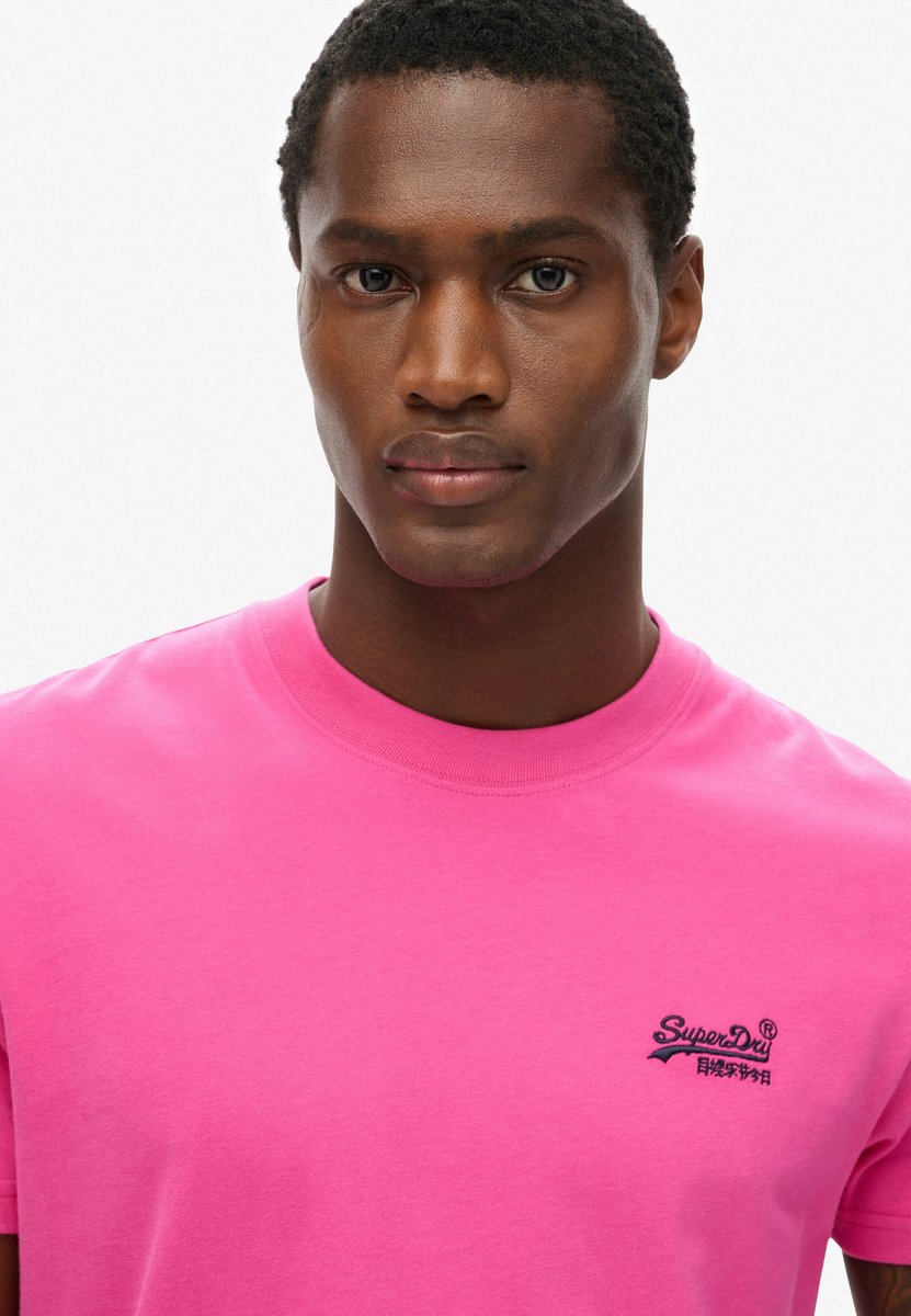 Vintage Logo T-shirt Mannen Roze