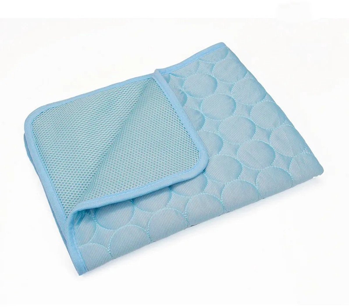 Pelor Verkoelende Hondenmat S - Zelfkoelende Mat Hond - Koelmat voor Honden en Katten - Wasbaar - Blauw - 50x40 cm