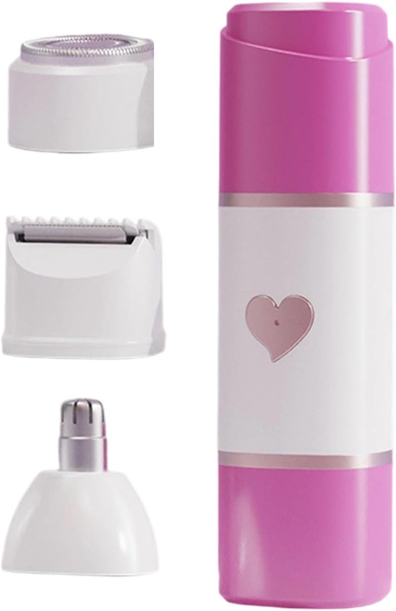 Elektrisch scheerapparaat - Persoonlijke trimmer - Gezichtsverzorging - Pijnloze ontharing - 14 cm lengte - Rosé Goud