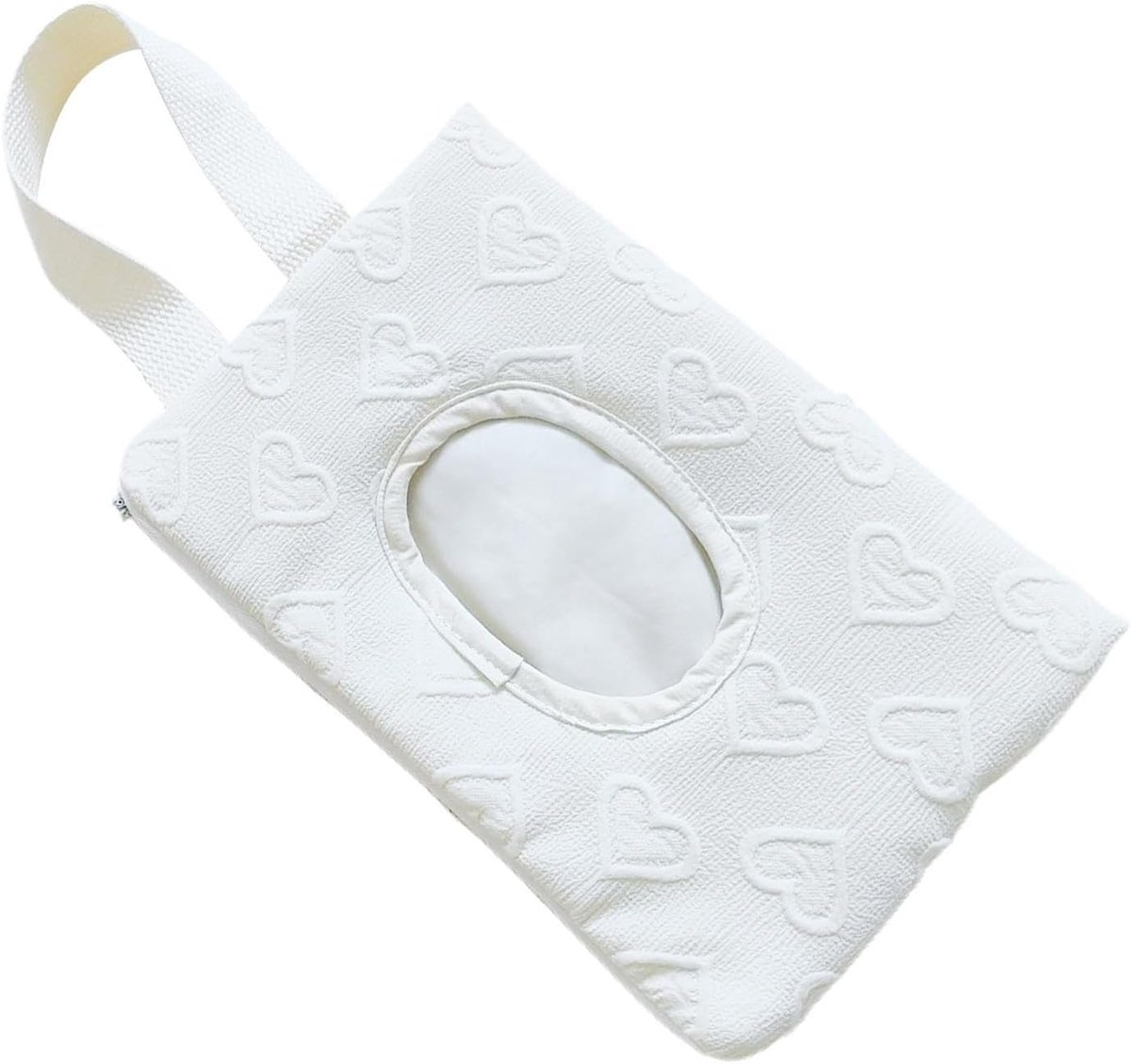 Doekjes Houder - Zakdoekjes Dispenser - Onderweg Gebruik - Stofvrije Decoratie - 15x23 cm - Wit