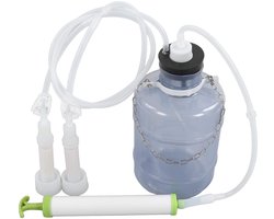 Handmatige Melkmachine - Draagbare Melkset - Thuismelken Vee - Zachte Zuigkracht - 3 Liter Capaciteit - Transparant