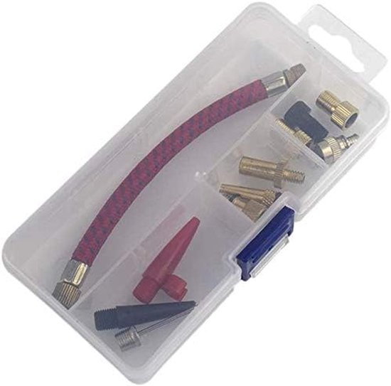 Pomp Accessoires Set - Lucht Pomp Onderdelen - Banden en Ballen - Veelzijdig Gebruik - 12 Stuks - Metaal — afbeelding 2