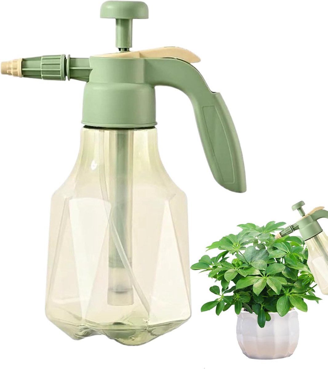 Drukspuit - Handsproeier Verstuiver - Planten Water Geven - Lekvrije Pomphuis - 1.5 Liter - Groen