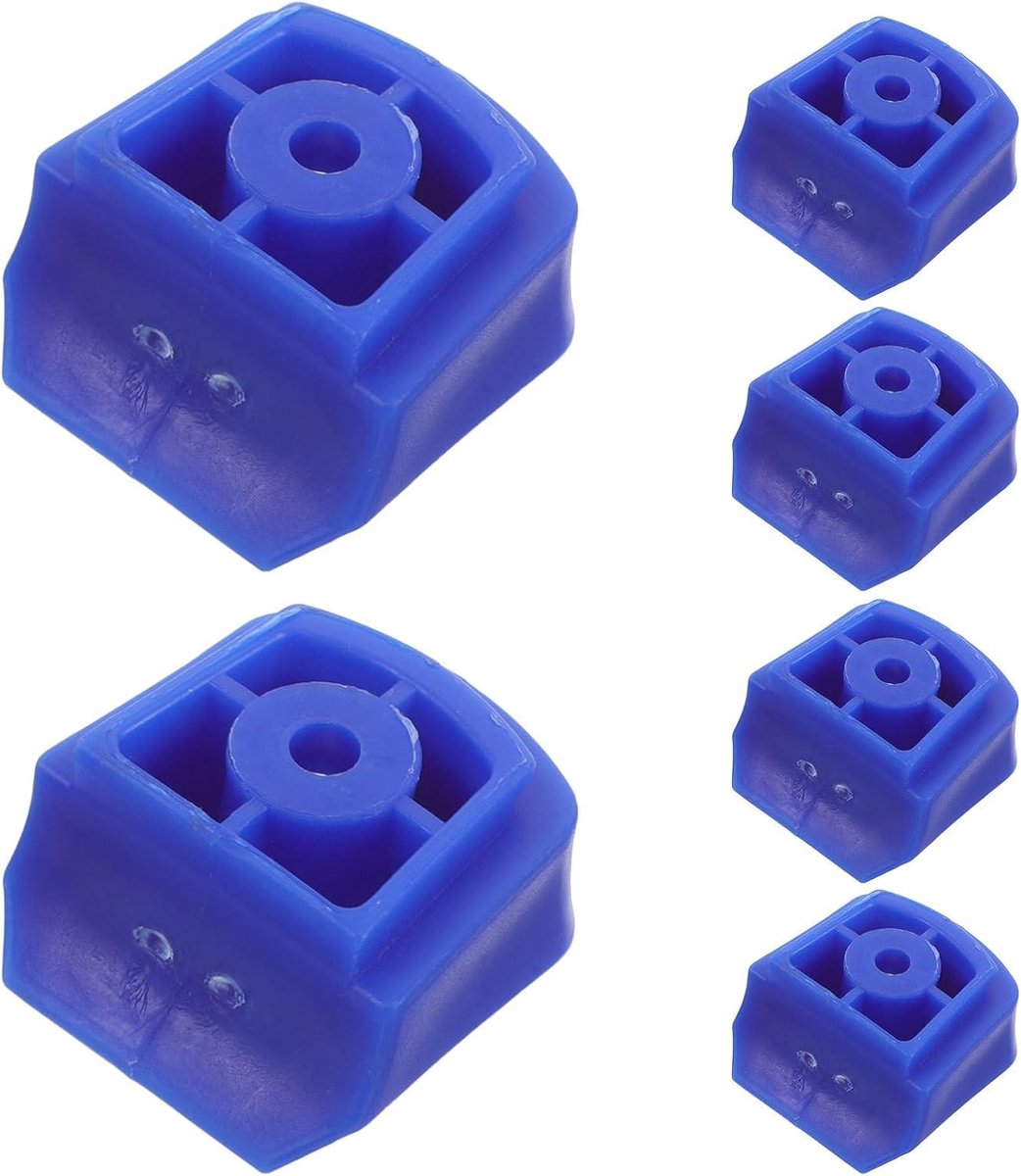 Remblokken Rolschaatsen - Skeeler Remblokken - Veilig Remmen - Slijtvast Rubber - 4.50X4.30X2.60CM - Blauw