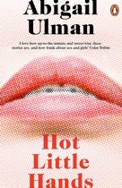 Boekomslag 'Hot Little Hands' van Abigail Ulman met rode lippen en een retro stippenpatroon.