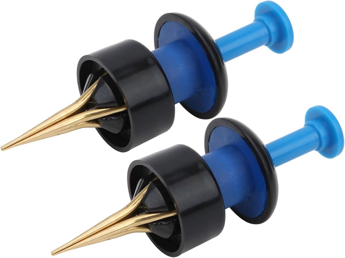 Kunstaas Set - Visgerei Accessoires - Vissen met Aas - Efficiënte Aasclip - 2 Sets - Blauw Zwart
