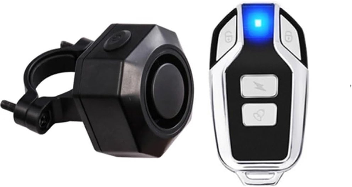 Motor Alarm Systeem - Scooter Beveiliging - Voertuig Beveiligen - Tweeweg Communicatie - 5m Bereik - Zwart
