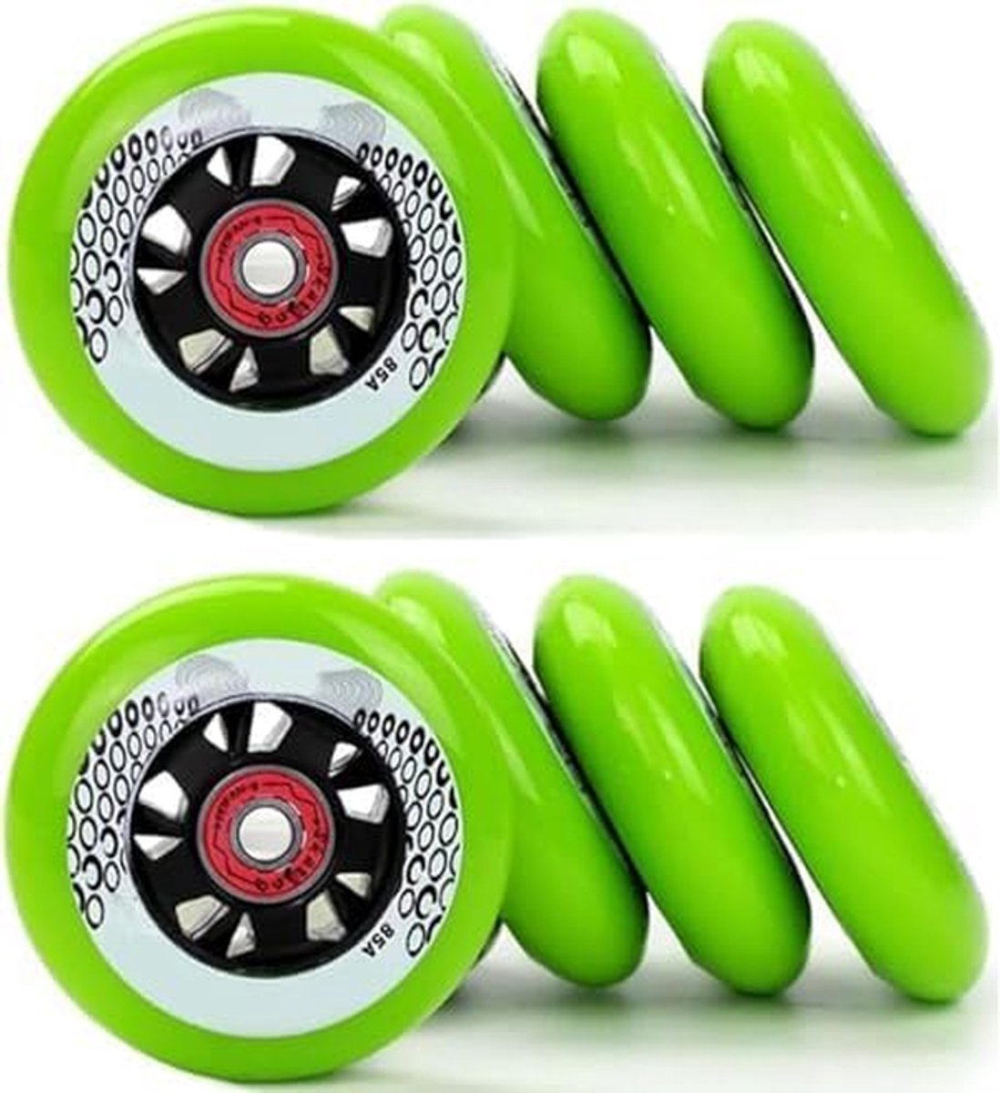 Skeelerwielen Set PU Wielen Sportief Gebruik Duurzaam PU Materiaal 8 stuks 72mm