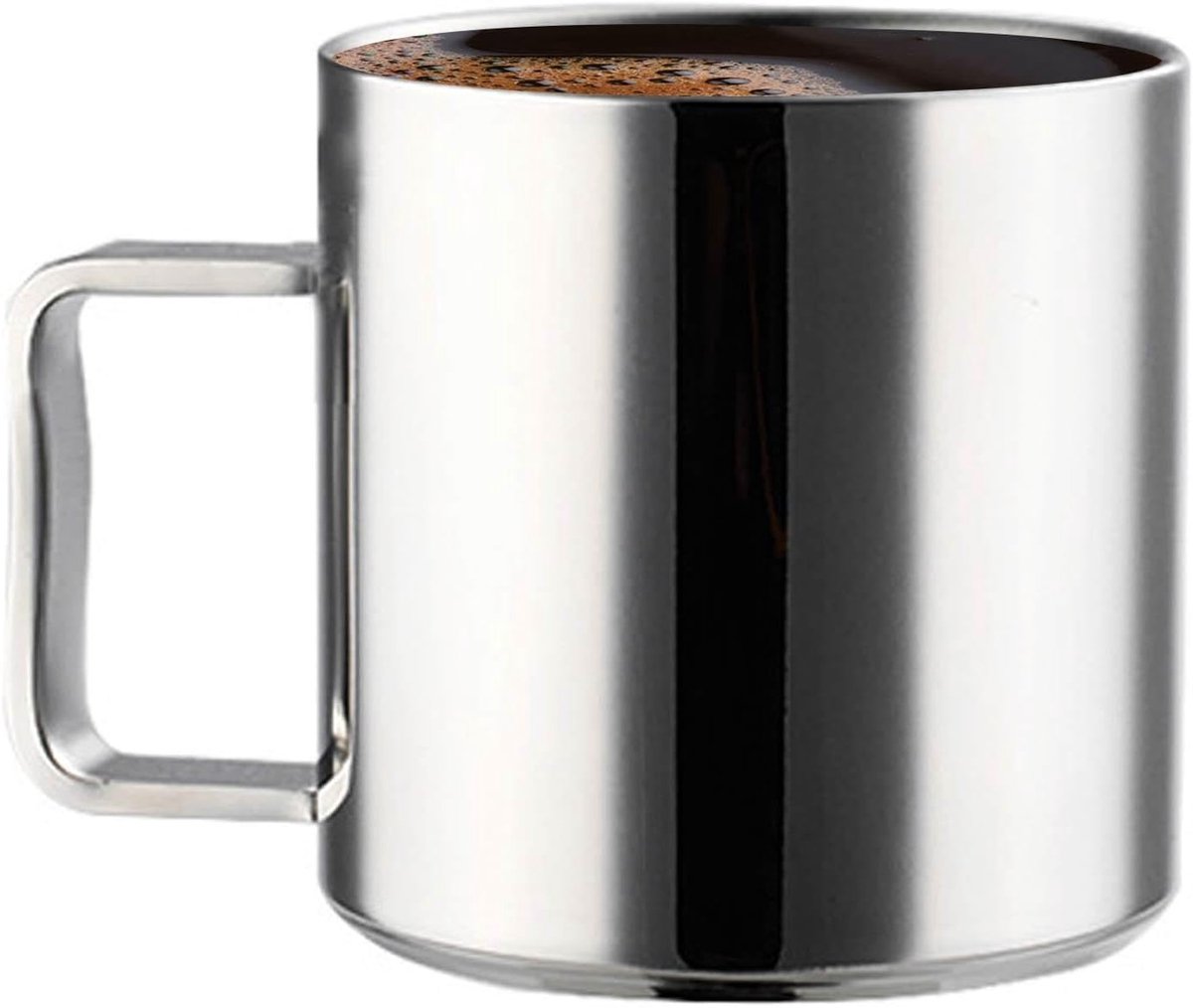 Roestvrijstalen Beker - Dubbelwandige Mok - Buiten Activiteiten - Onbreekbaar Materiaal - 250/350 ml - Zilver