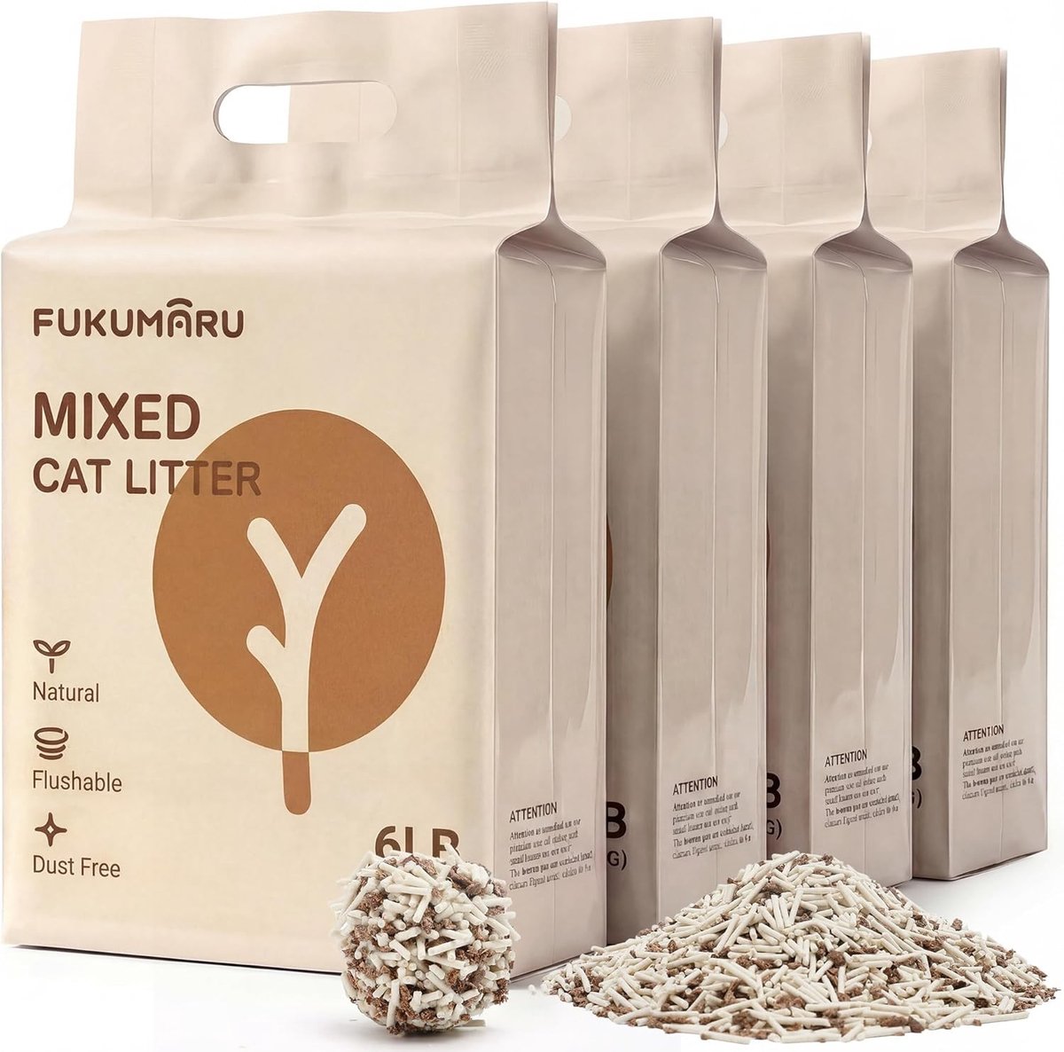 Tofu Kattenbakvulling - Natuurlijke ingrediënten - Stofvrij - Spoelbaar - Voor Katten