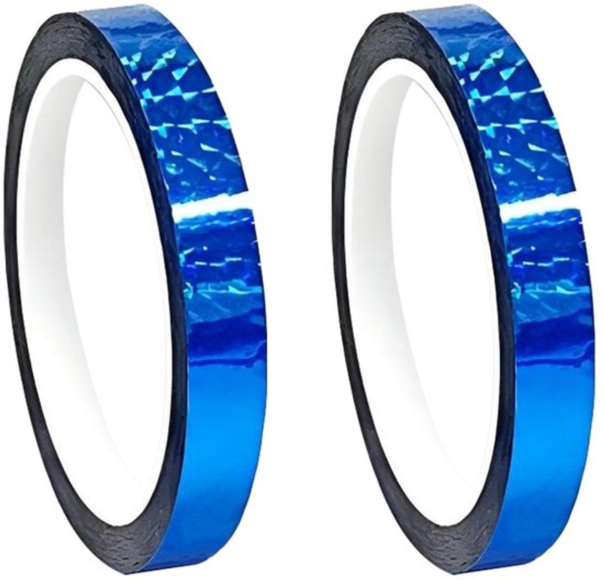 Qrity Decoratieve Masking Tape Set - 2 Rollen van 10mm x 50m - Blauwe DIY Tape voor