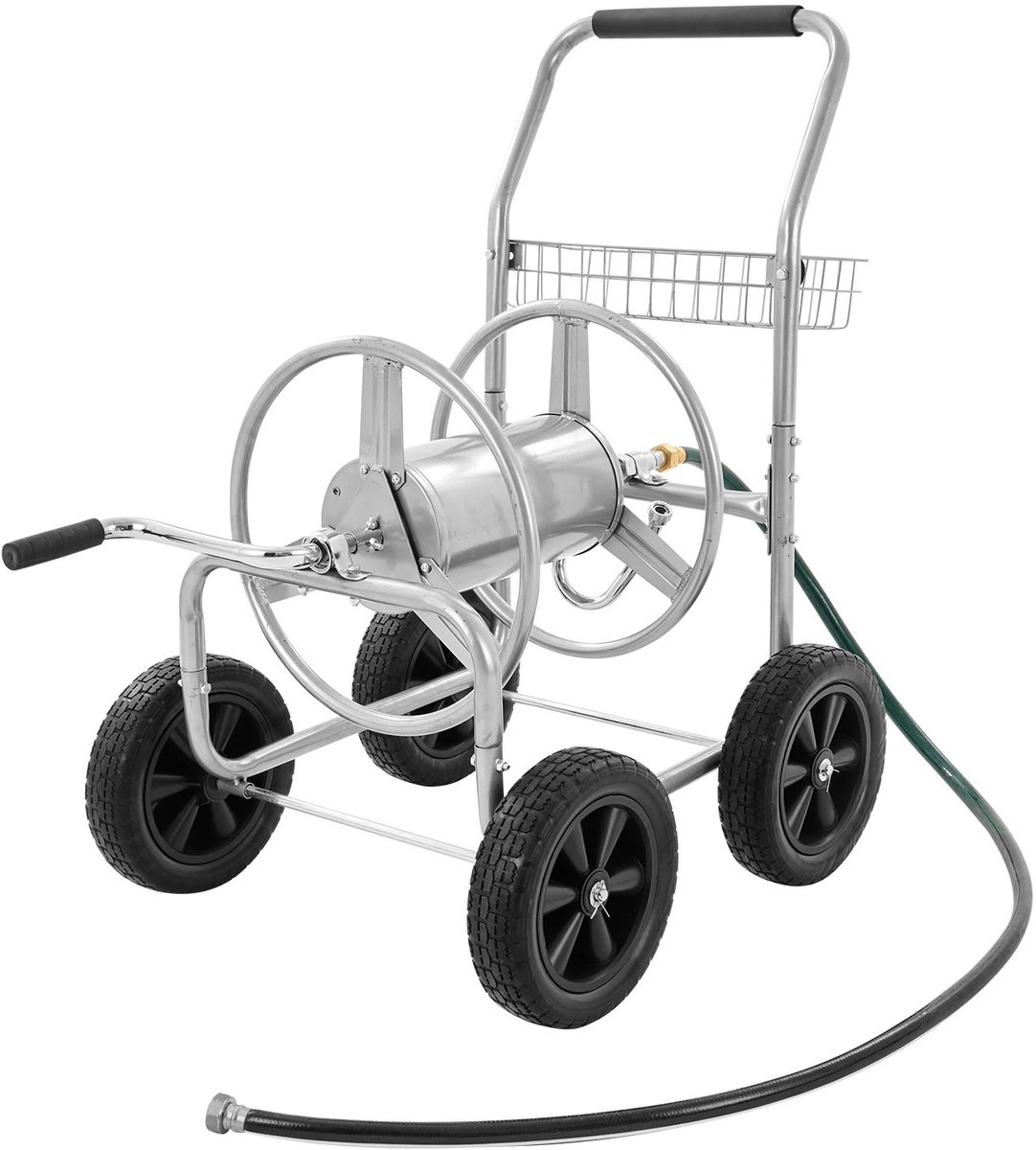 NordHaus Tuinslangwagen - Slanghaspelwagen - Mobiele Slanghaspel - Gepoedercoat Stalen Frame - Voor 76 m 15 mm Tuinslang