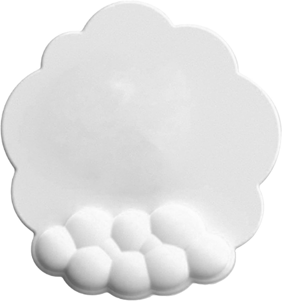 Cloud Keyboard Wrist Rest, Cloud Wrist Rest with Non Slip Base, Soft Silicone Wrist Pad with Ergonomic Memory Foam for School Home Laptop & Computer Mouse (Wit)