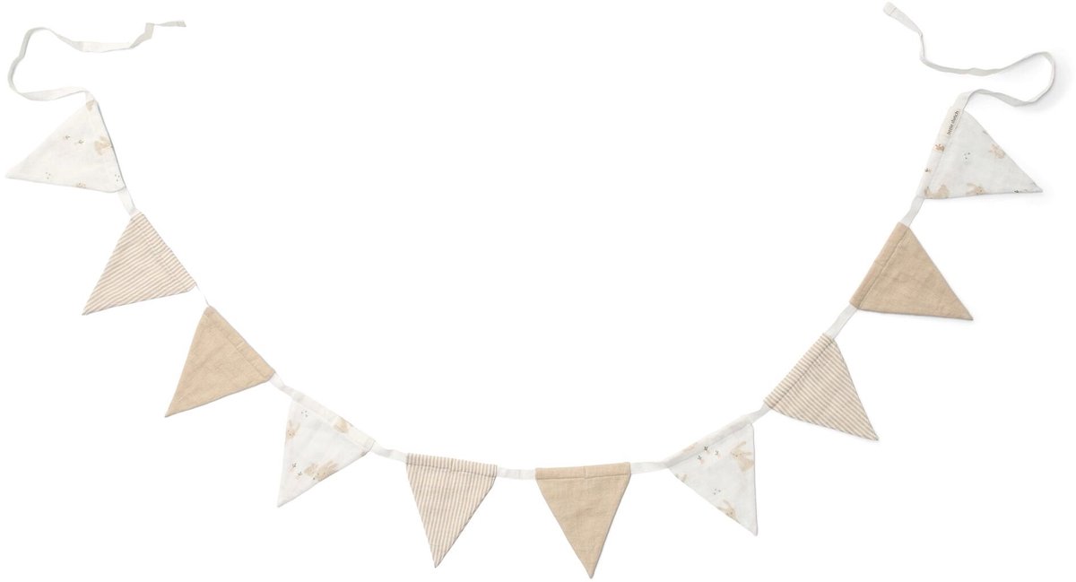 Slinger met vlaggetjes - Wit - Newborn Naturals - Baby Bunny