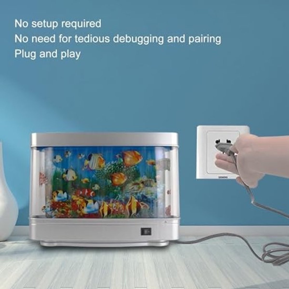 Dailygoody - Nep Led-Aquarium - Nachtlampje - Decoratief en sfeervol - 11,73 inch