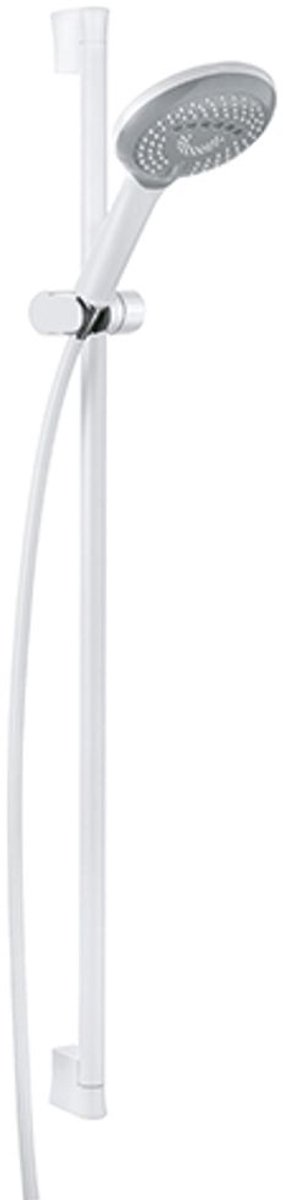Kludi Freshline - Glijstangset 140 met handdouche, 3 straalsoorten, douchestang en doucheslang, wit 6794091-00