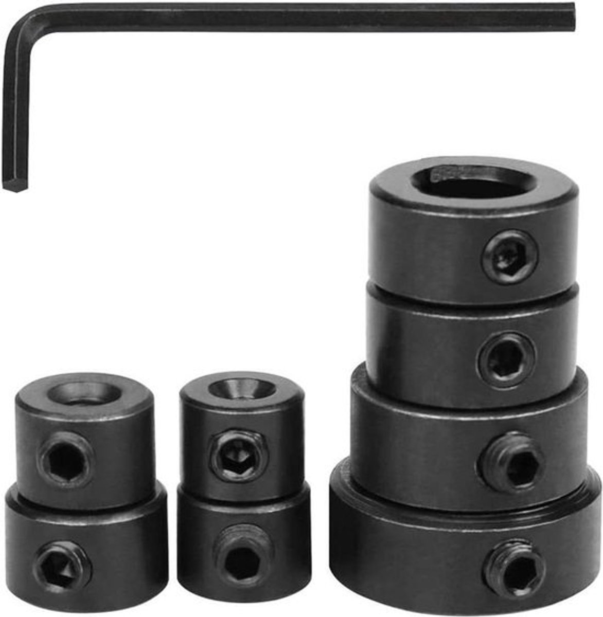Set boorklepstandstellers Inovra Plus 8 stuk houtwerktuigstenen