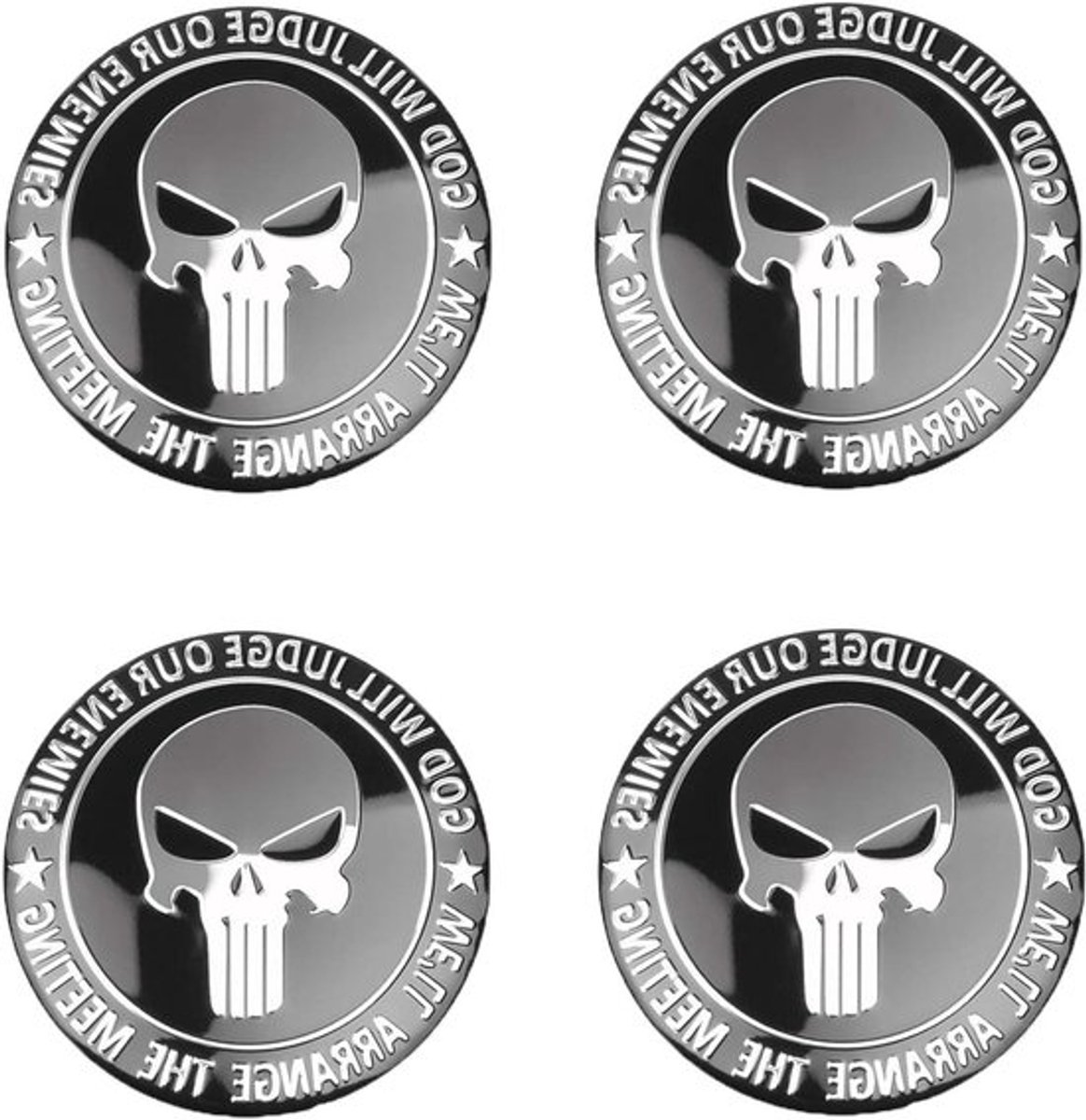 Decoratieve stickers voor autoswielen in zwart van Inovra Plus