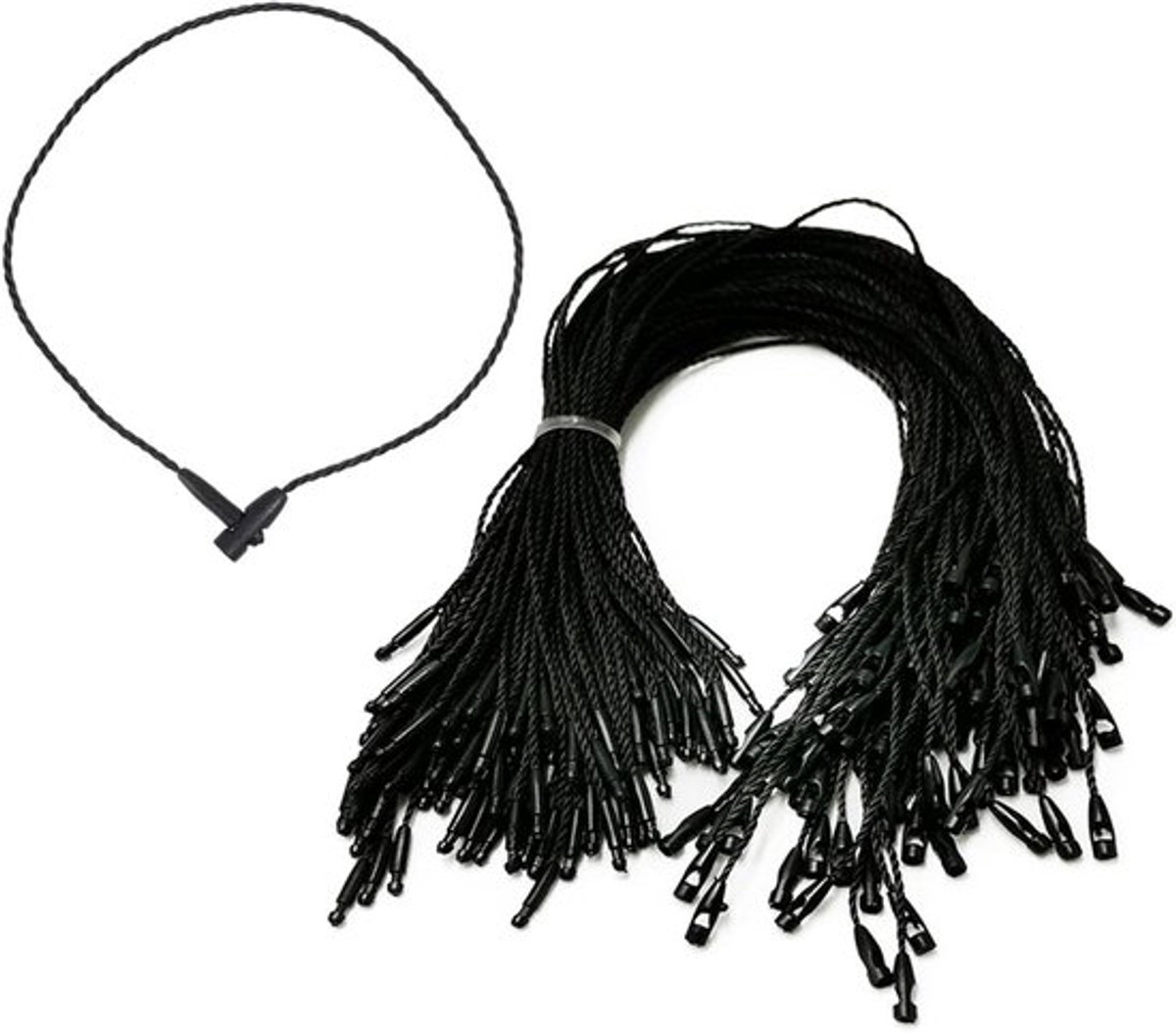 Allecto Plus - Hangende etiketten koord voor kleding - 200 stuks
