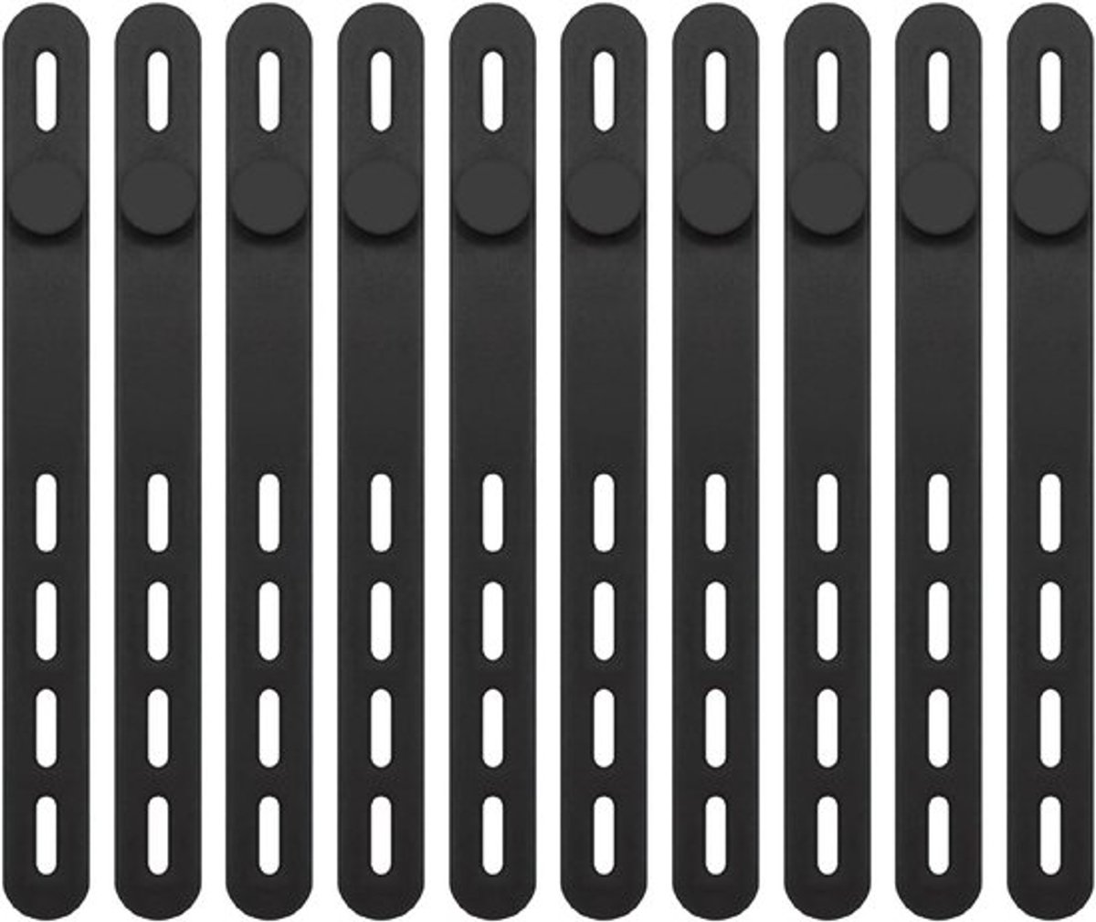 Herbruikbare siliconen kabelbinders Inovra Plus - 10 stukken