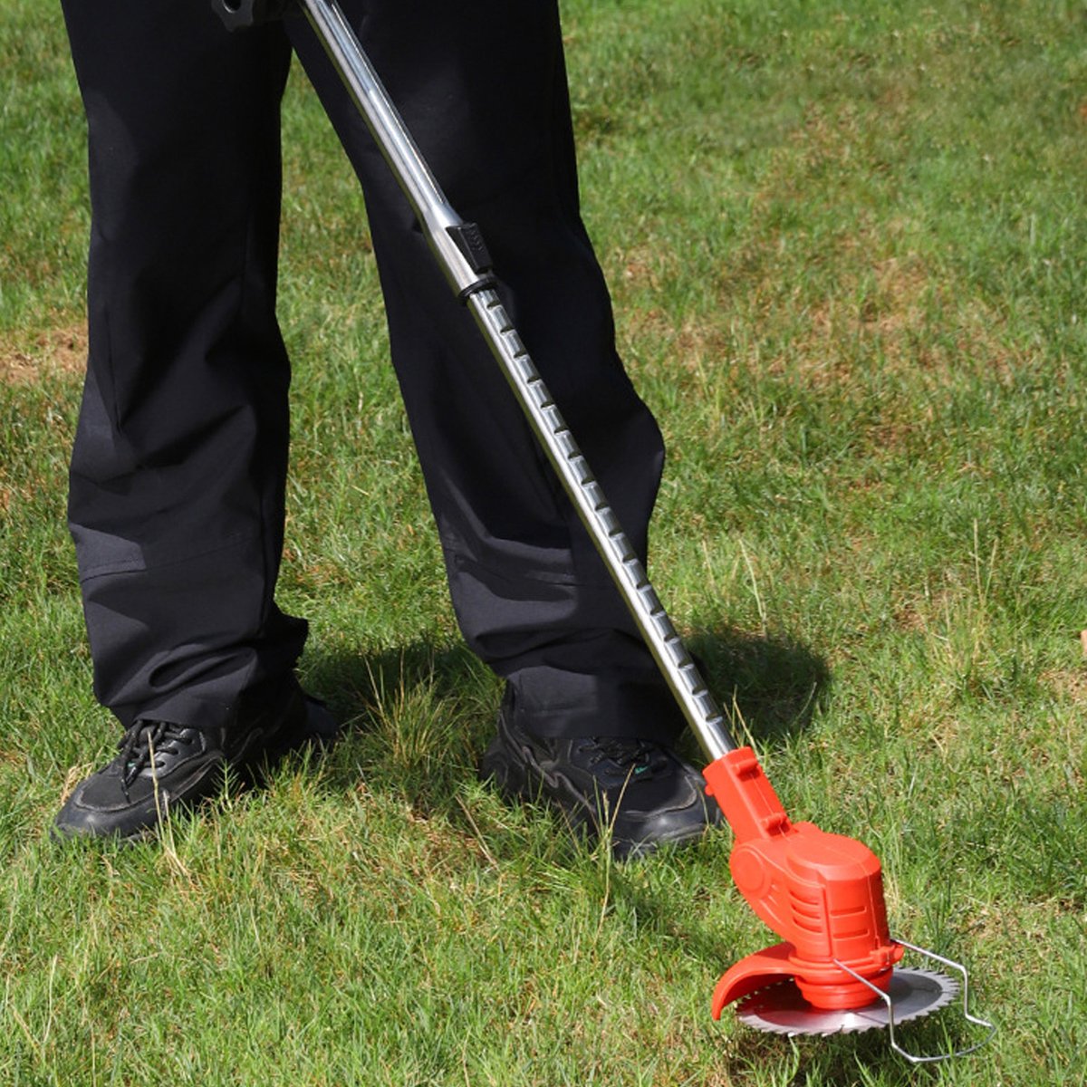 Accu-Grasmaaier – 1800W Borstelloze Motor, 1500 tpm, 15cm Snijbreedte, 2 Batterijen, Verstelbare Hoogte – Voor Thuis & Tuin – foto 7