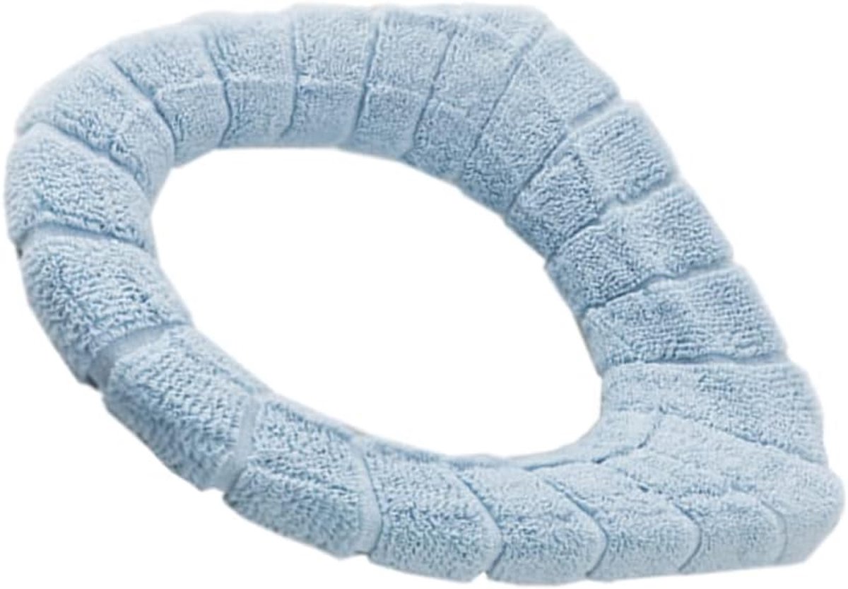 Toilet Seat Cover - Toilet Warmer - Comfortabel Zitten - Wasbaar & Herbruikbaar - 30x30 cm - Hemelsblauw