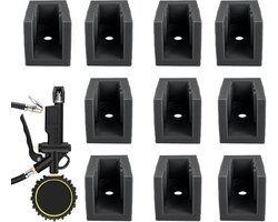 Gereedschapshouder - Organisatiesysteem - Garage opslag - Eenvoudige montage - 10 stuks - Zwart