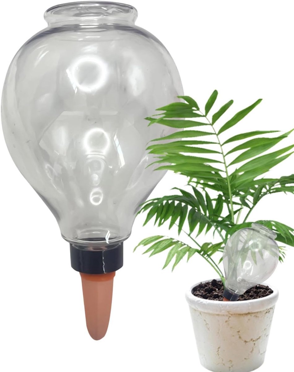 Watergeefglobes Glas - Plantenverzorging Tool - Planten Hydrateren - Langzame Waterafgifte - 850 ml Capaciteit - Transparant