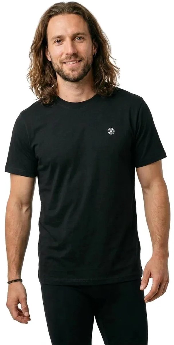 Element Crail T-shirt Met Korte Mouwen M Man Zwart
