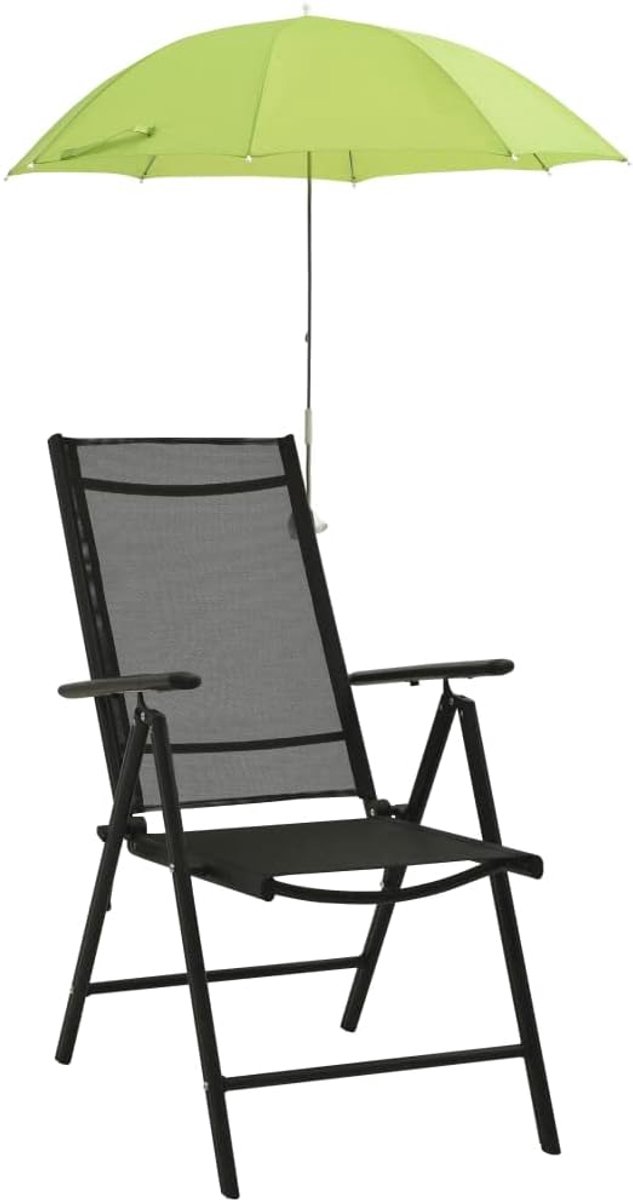 Parasols voor stoelen - Stoel parasol - Zonwering buiten - Ingebouwde klem - 105 cm - Groen