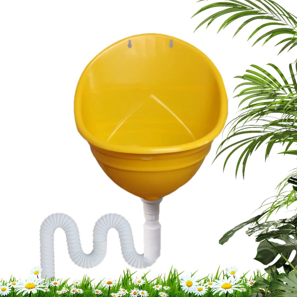 Urineomvormer Toilet - Waterloos Urinoir - Buiten Toilet - Efficiënte Waterbesparing - 23 x 35.3 x 23 cm - Geel
