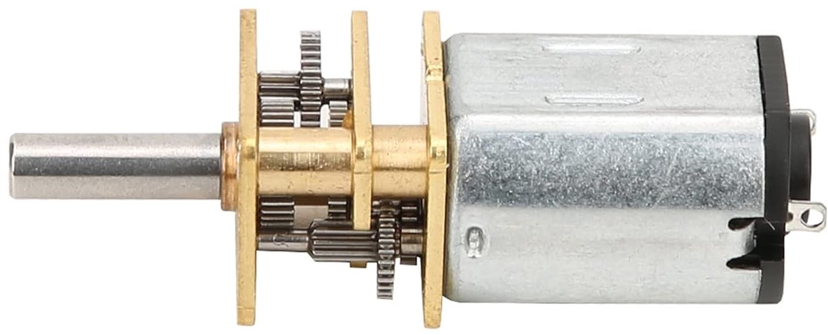 Kleine Motor - Gemetalliseerde Tandwielen - Modelbouw Projecten - Variabele Snelheden - DC 3V - Metaal