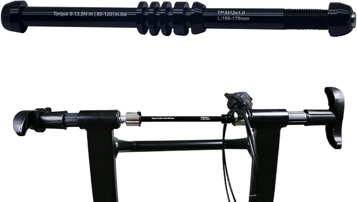 Fietstrainer Spies - Steekas Adapter - Indoor Cycling - Verstelbare Breedte - 135-148 mm - Zwart