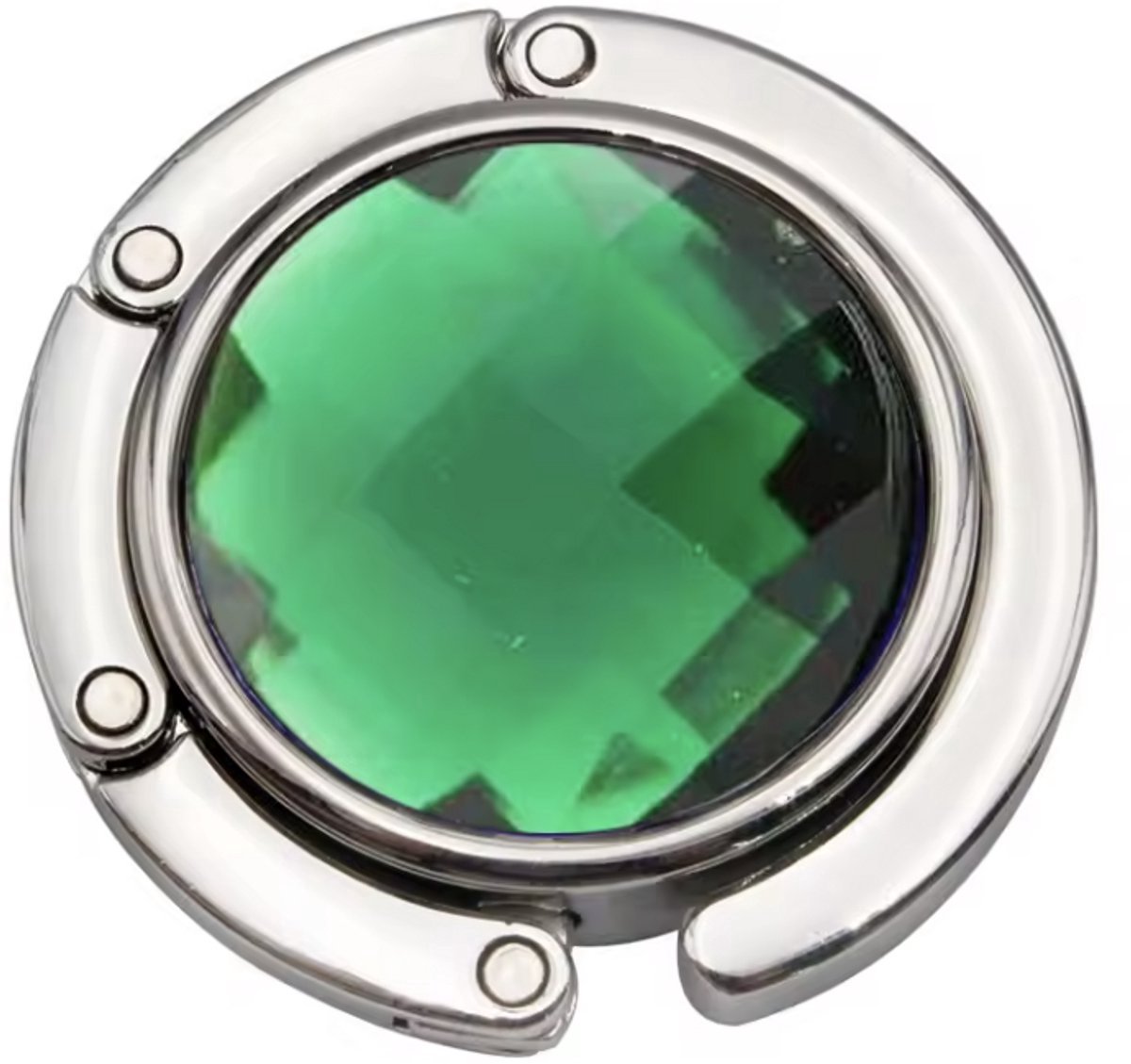 *** 1 stuk Tassenghanger - Tafelhaak voor tas - Groen - Tas aan tafel hangen - Inklapbaar - Compact - Travel Size van Heble® ***