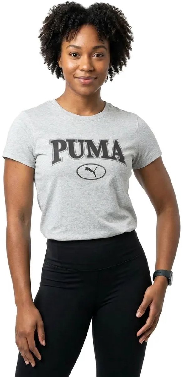 Puma Squad Graphic T T-shirt Met Korte Mouwen M Vrouw Grijs