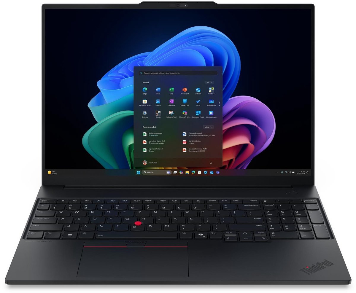 Lenovo ThinkPad E16 Gen 4 (Intel) Copilot+ PC Intel Core Ultra 5 325 Laptop 40,6 cm (16") WUXGA 32 GB DDR5-SDRAM 512 GB SSD Wi-Fi 7 (802.11be) Windows 11 Pro Zwart Engels