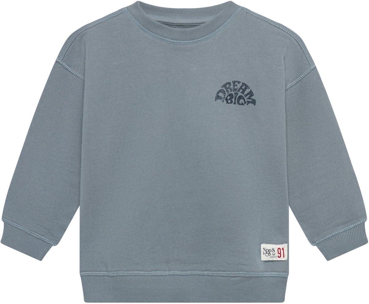 Noppies Trui - Backprint - Blue Mirage - Maat 122