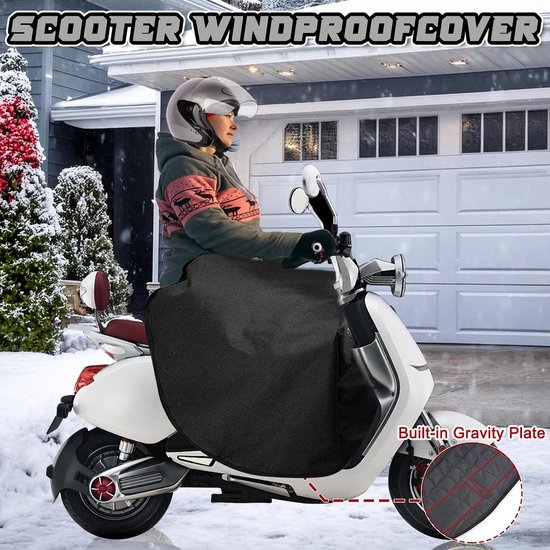 Voetenzak Scooter - Beendeken Motor - Bescherming tegen kou - Waterdicht Oxford-weefsel - Universeel - Grijs — afbeelding 5