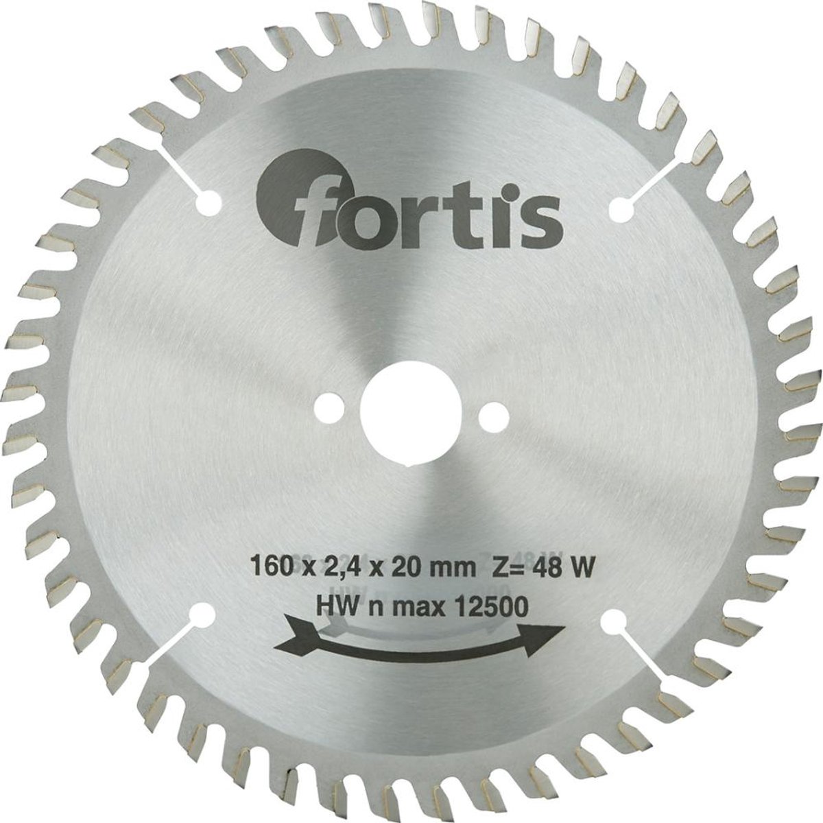 HW-cirkelz-blad 160x2,4 x20mm Z48W Fortis