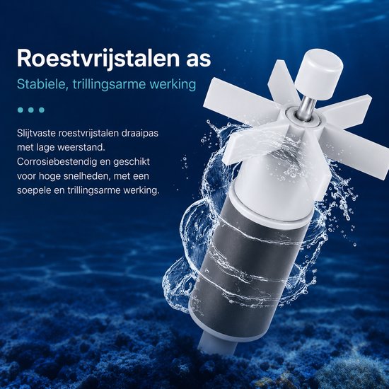DPLUNIQ Waterpomp - Aquarium - Filterpomp - Filter - Circulatie - 220V - Lage Geluidsniveau - Multifunctioneel - Zuignap - Grijs