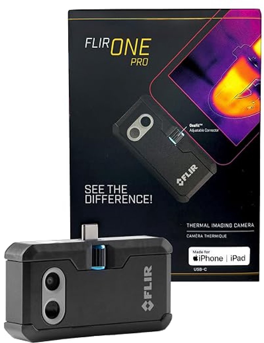 Warmtebeeldcamera voor iPhone USB-C – 480 x 360 Resolutie – 160 x 120 IR – MSX – Valbestendig tot 1,5 m