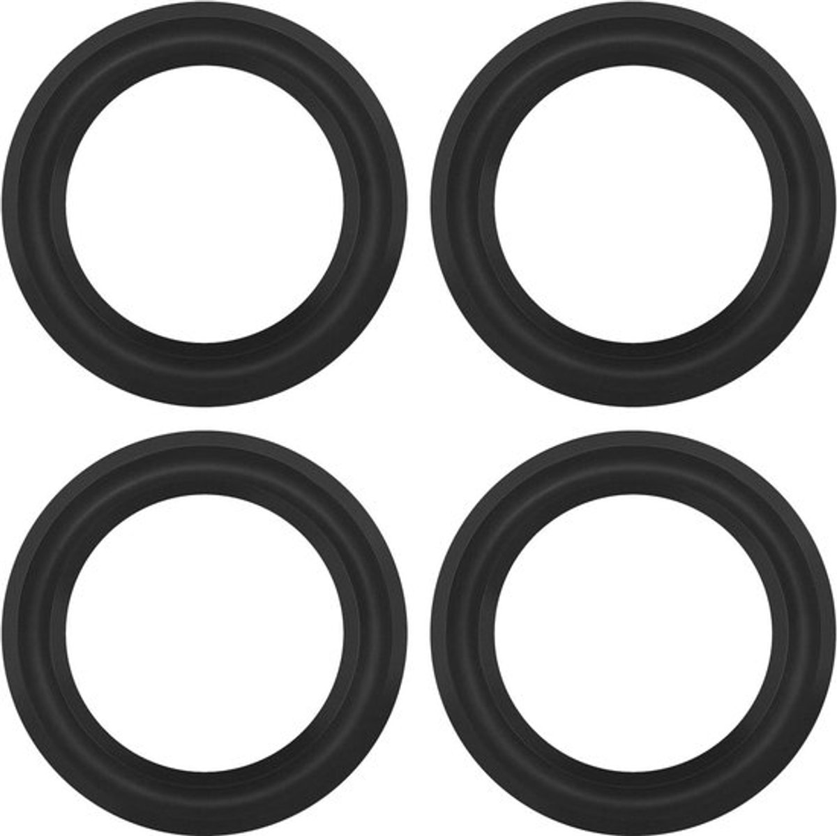 Speaker reparatie kit - Foam rand vervanging - Zwart - Geluidskwaliteit - Speakerkast - Rubber rand - Reparatie - Geschikt voor JBL Zwaan - 4 stuks - 4 inch.