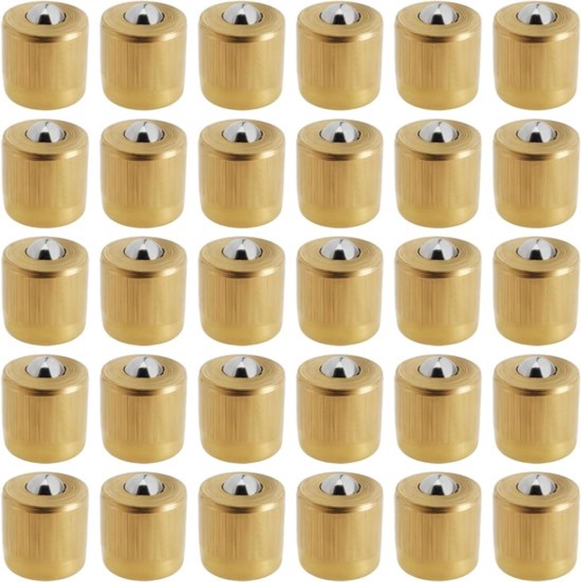 - Druk Fit Knop - 30 stuks - Koper - Olieman - Ouderwetse Machines - Smering