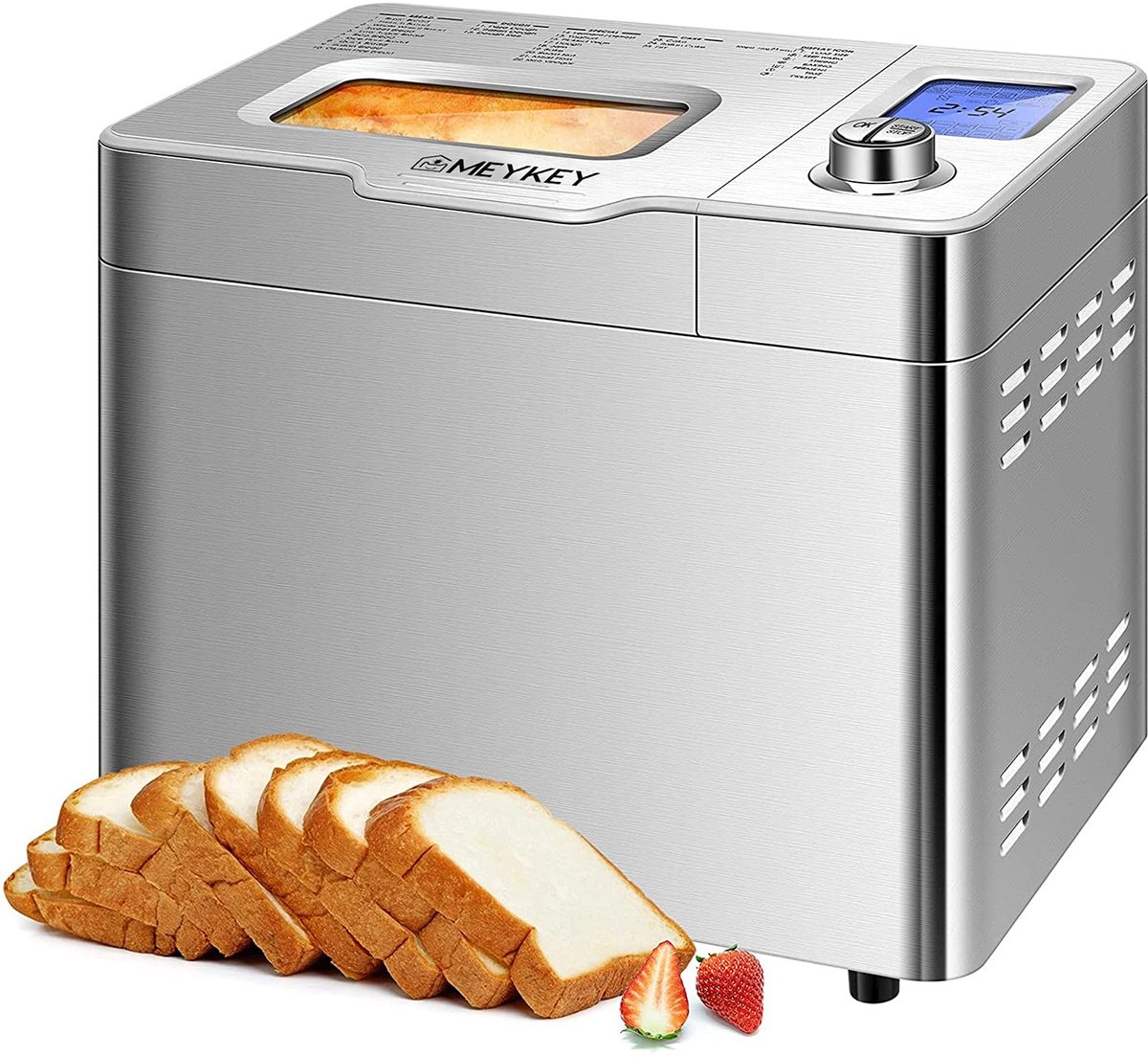 Broodbakmachine MELVRA – 25 Programma’s – Automatische Ingrediëntendispenser – 13u Timer – 900 g – 550W