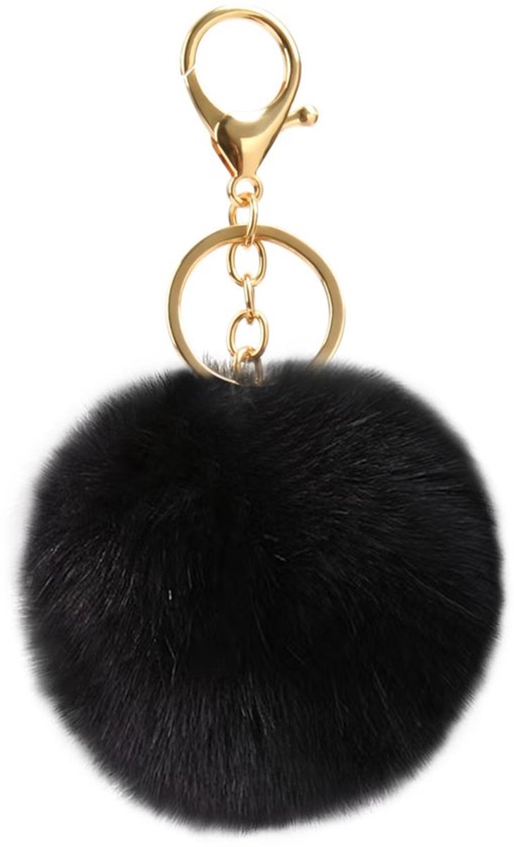 Golden crown - Pom Pom Sleutelhanger - Zachte Pluche Sleutelhanger