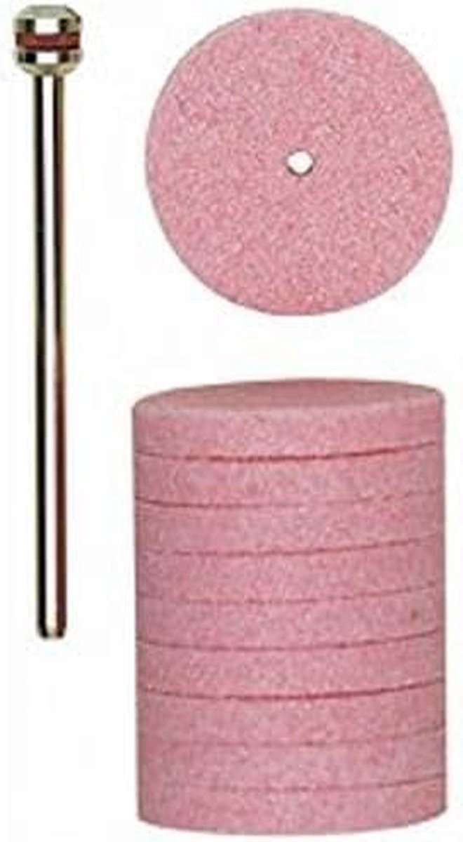 Slijpschijven - Schuurschijven Metaal - Metaal Bewerken - Aluminiumoxide Korrel 60 - 10 Stuks - Grijs