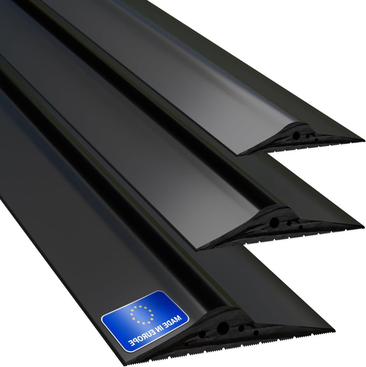 Garagedeur Afdichting - Vloerafdichting Rubber - Garage Beschermen - UV en Vochtbestendig - 1.5 meter - Zwart