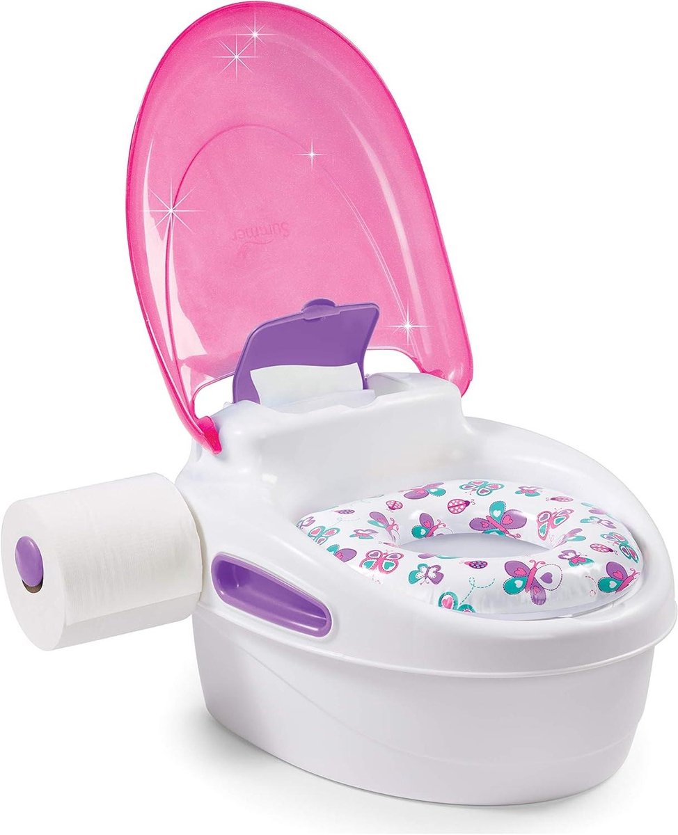 Potje Trainingssysteem - Potjestraining Toilet - Kind Zindelijk Maken - 3-in-1 Functie - 33 x 24 x 395 cm - Meisjes
