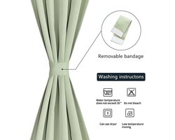Patio deur gordijn raambehandeling schuifgordijnen voor privacy - kamer donker verduistering Franse glazen deur gordijn panelen W25" x L40"