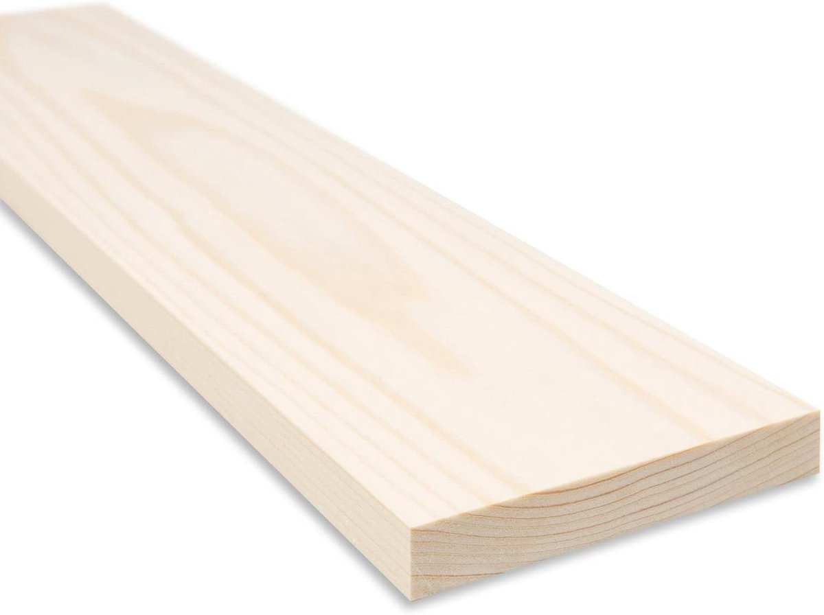 Gladde Planken - Houten Platen - Meubels Bouwen - 4-Zijdig Geschaafd - 1.8cm x 14cm x 60cm - Houtkleur